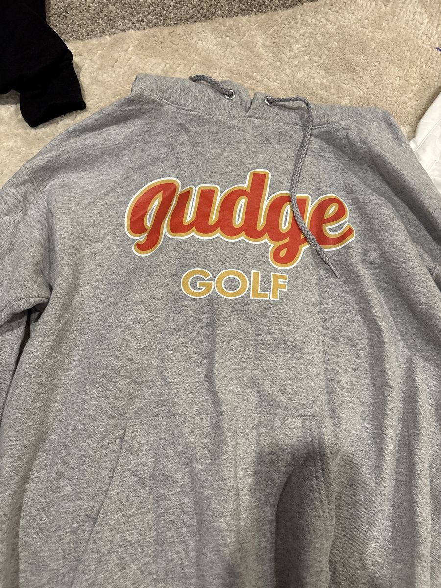 Gudge Golf Gray Pullover Hoodie - Size Small