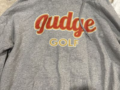 Gudge Golf Gray Pullover Hoodie - Size Small