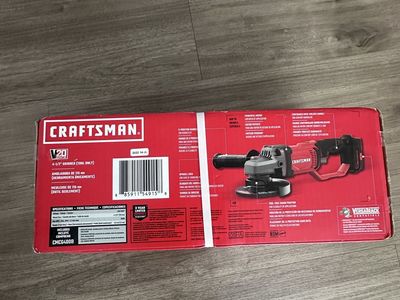 Craftsman V20 CMCG400B 4-1/2" Cordless Angle Grinder (Tool Only) New in Box