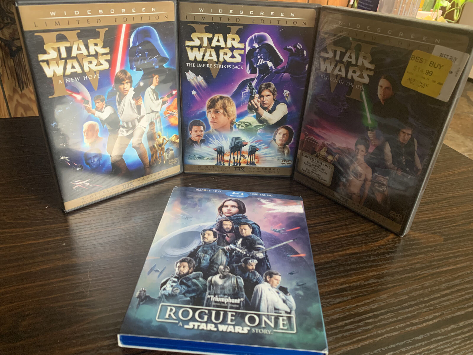 Star Wars - ORIGINAL THEATRICAL VERSION DVDs Episodes 4, 5, 6 - $50