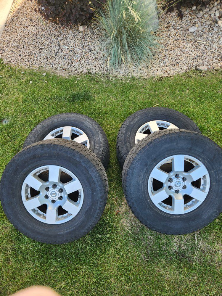 Set of 2nd Gen Nissan Xterra Wheels and Tires