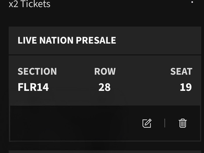 FLOOR SEATS for Post Malone and Jelly Roll Concert