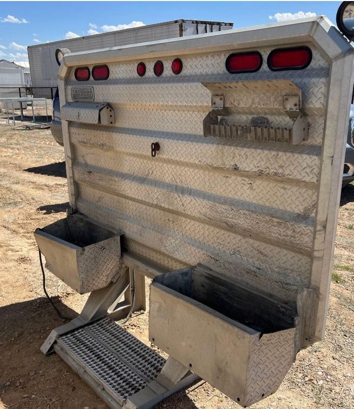 Semi Truck Headache Rack with Storage Boxes