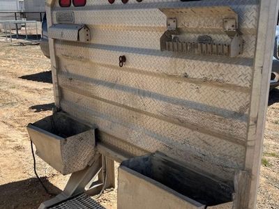 Semi Truck Headache Rack with Storage Boxes