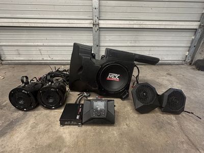 MTX Audio Stage 5 UTV Stereo System - Subwoofer, 4 Speakers, Control Unit, Wiring