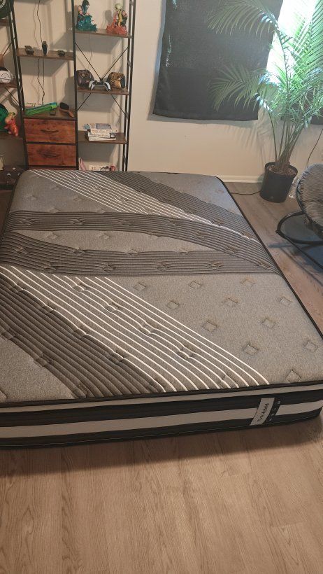 Willing to trade this basically new Queen mattress for a 12 pack of og black/green monsters.
