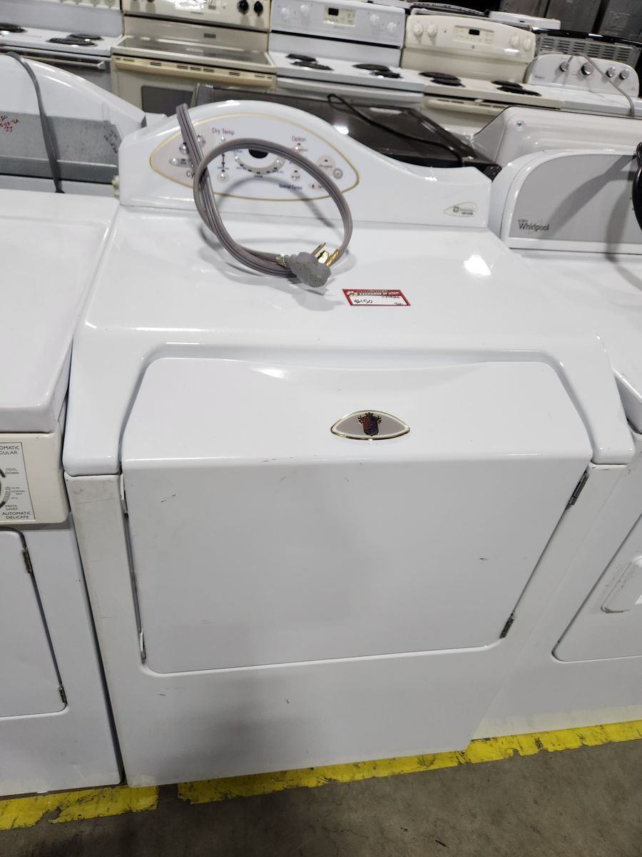 Maytag White Electric Dryer w/ Wrinkle Shield & AutoDry