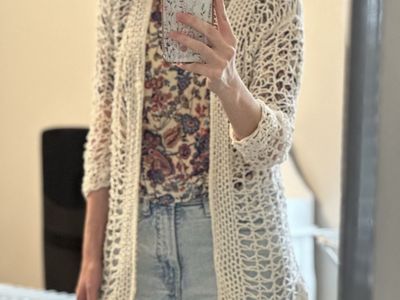 Boho crochet cardigan