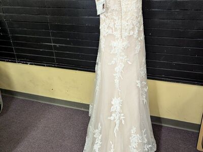 REBECCA INGRAM Liesl Lynette Ivory / Blush Sz 18