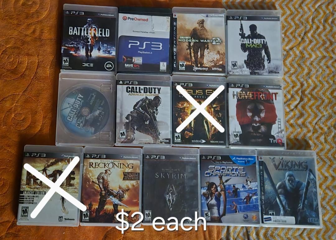 Ps3 games $2 each including Black Ops! trades considered!