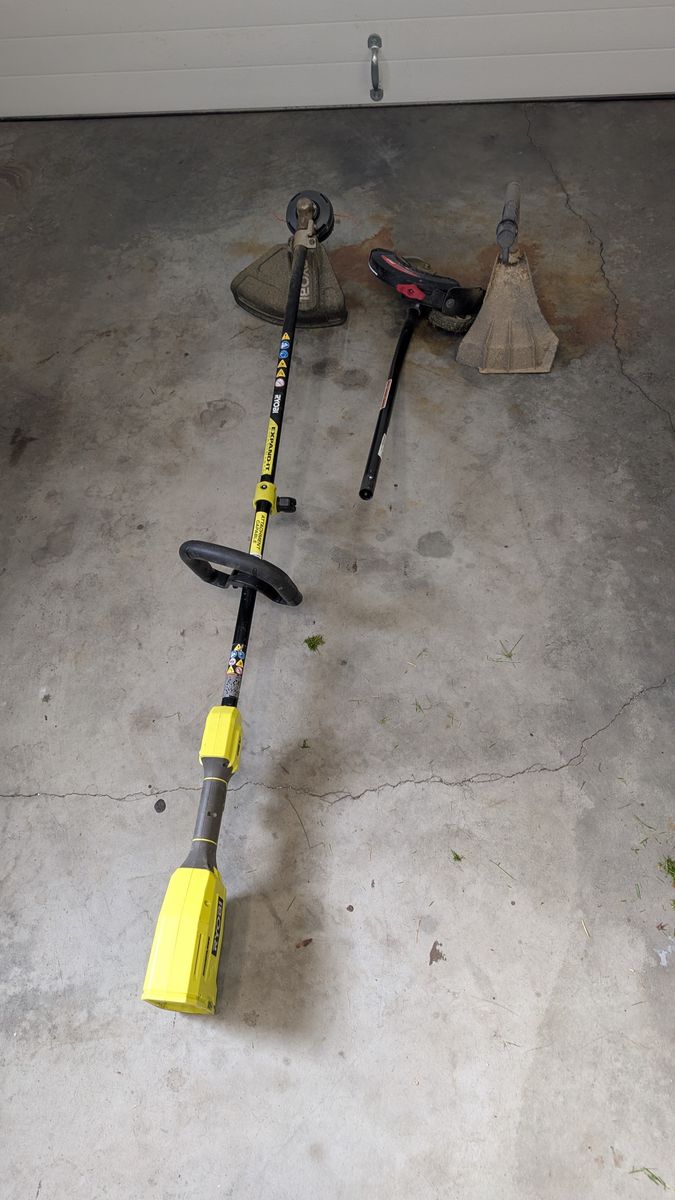 Ryobi 18v weed eater with edger attachment