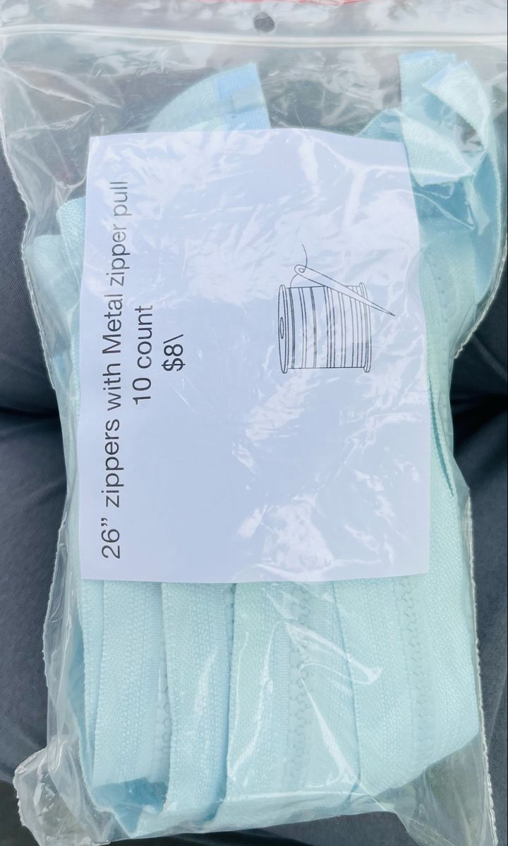 26" zippers with Metal zipper pull