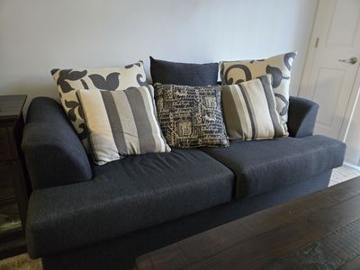 Love seat and Ottoman