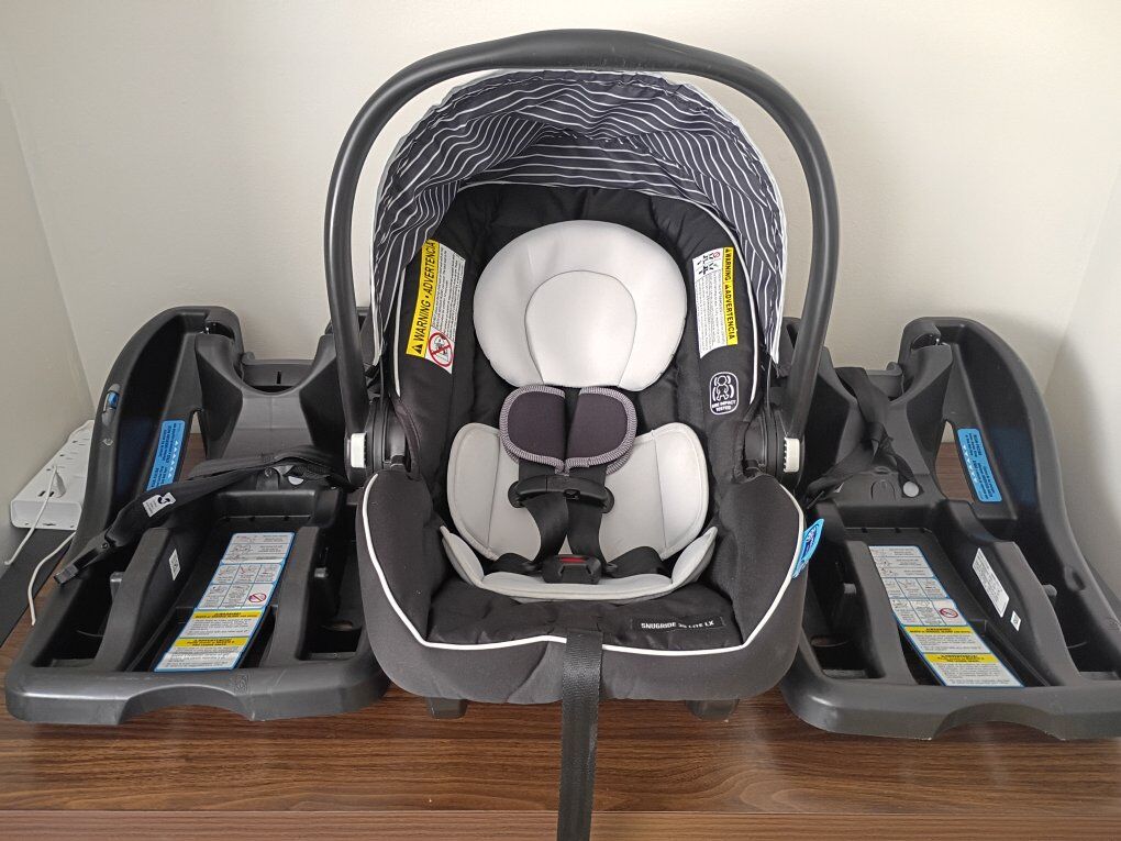 Graco SnugRide Lite LX Infant Car Seat w/ Base + 1