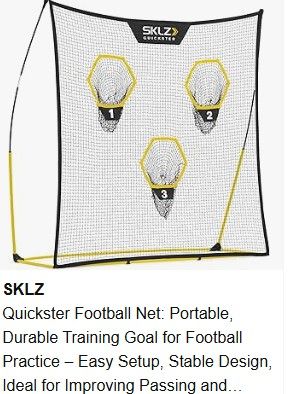 SKLZ Football Net: Portable, Durable Training Goal for Football Practice  801-441-8632