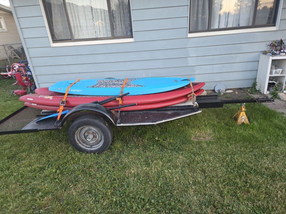 Motorcycle trailer forewheeler