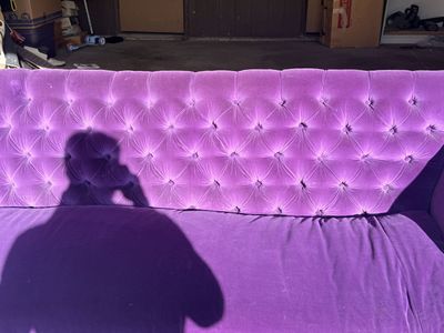 Vintage velvet sofa