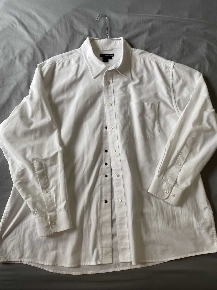 5.11 Tactical 2XL Men’s Oxford Dress Shirt LS (white)