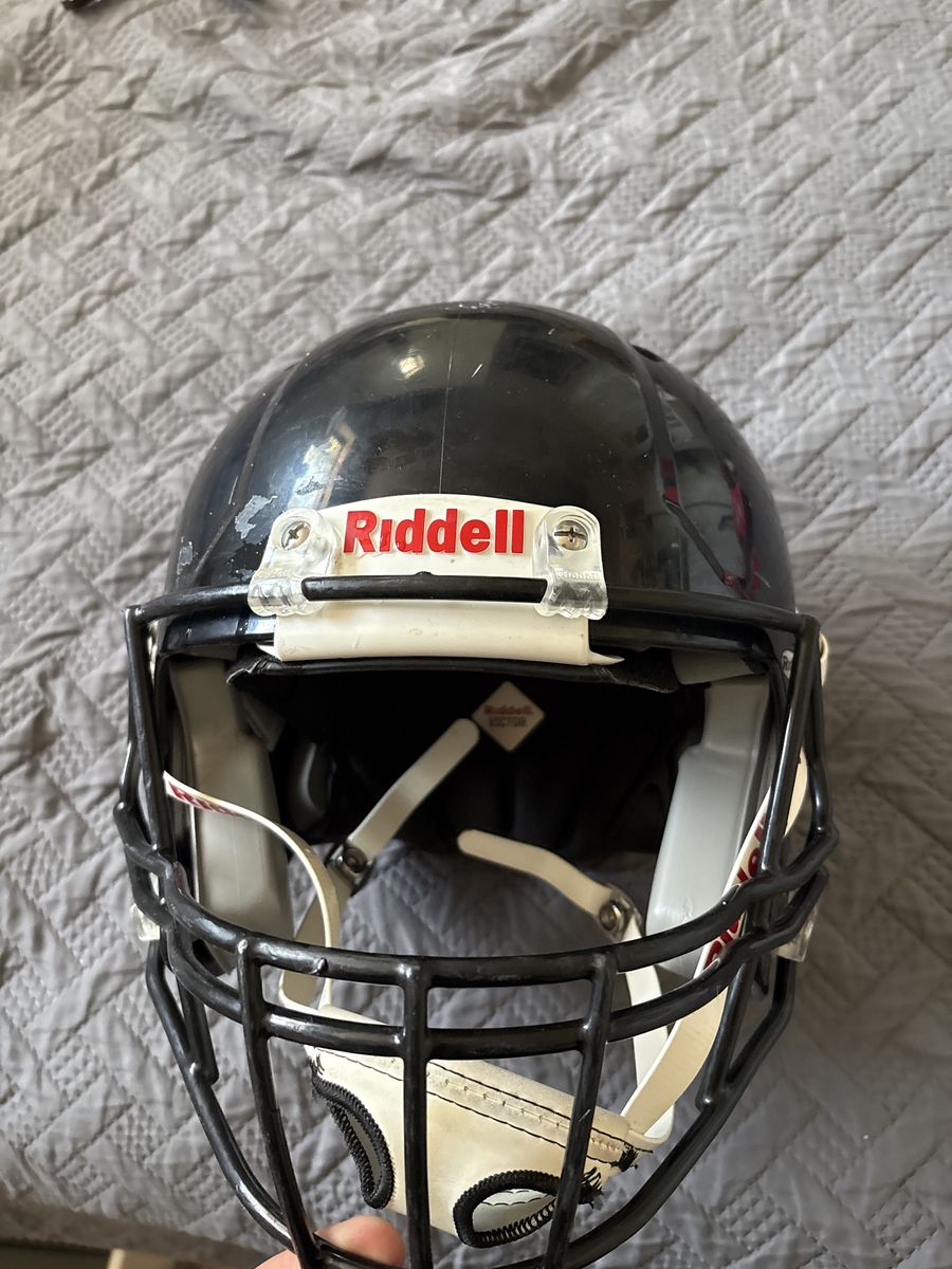 Lightly Used Riddell Black Football Helmet