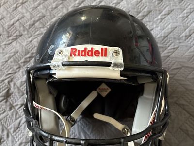 Lightly Used Riddell Black Football Helmet