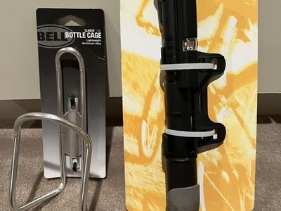Bike Pump and Bike Bottle Cage - Both in Original Package