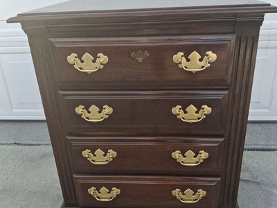 extra tall 4 drawers all wood night stand