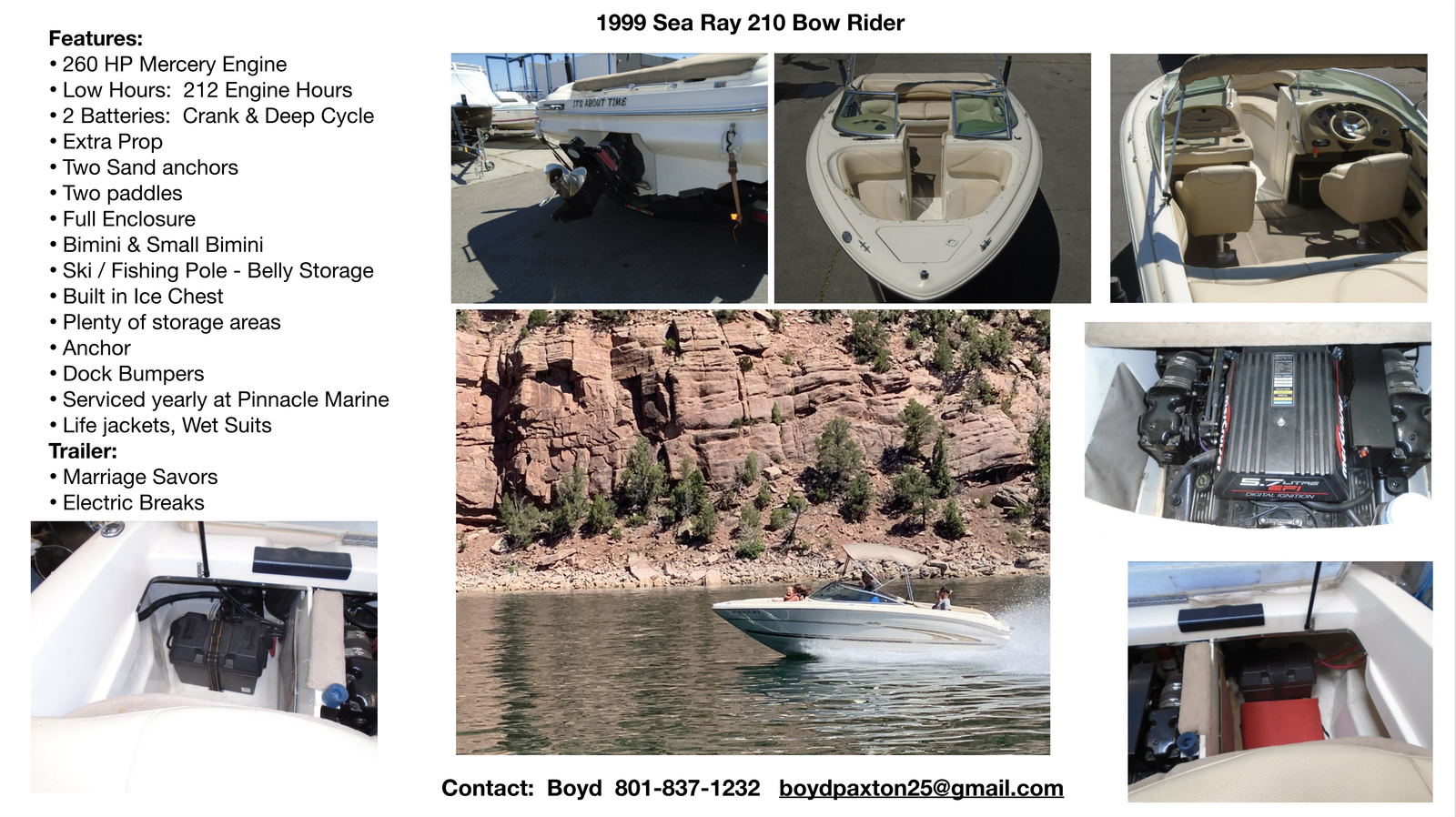 1999 Sea Ray 210 Bow Rider