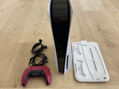 PlayStation 5 with charger stand