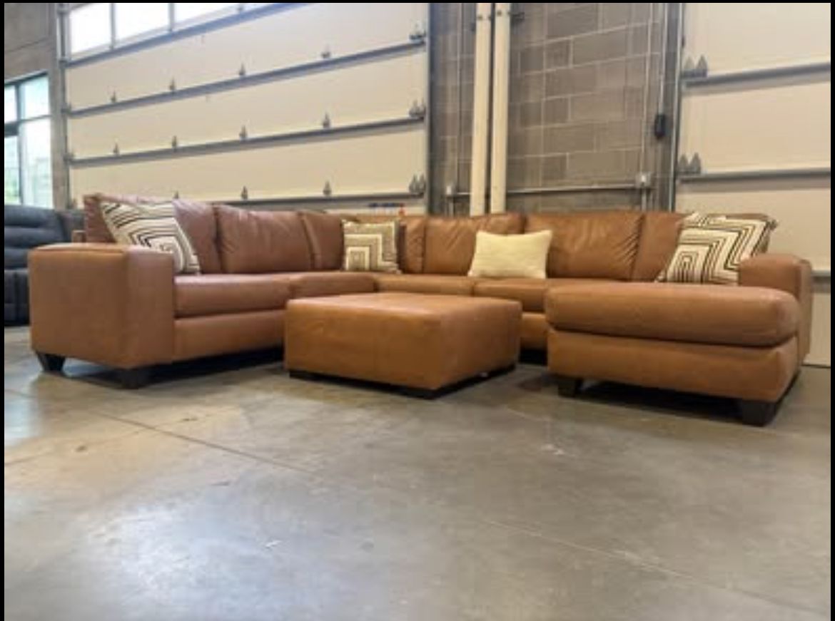 Brand New Sectional + Ottoman 