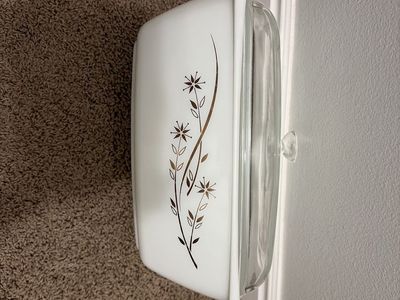 Vintage Pyrex Golden Honeysuckle 4 Quart