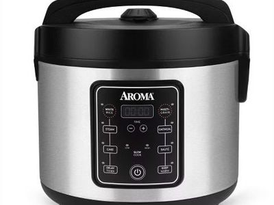 Aroma 20 Cup Multicooker & Rice Cooker - Stainless Steel
