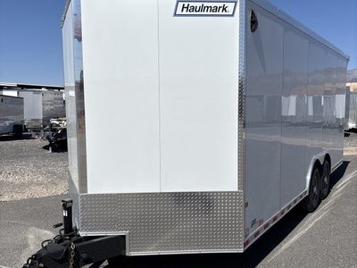8.5x20 Haulmark Grizzly HD Enclosed Cargo Trailer - 7'6" Interior - 14K GVWR - Double 3/4 Floor, Rear Spoiler w/ Load Lights