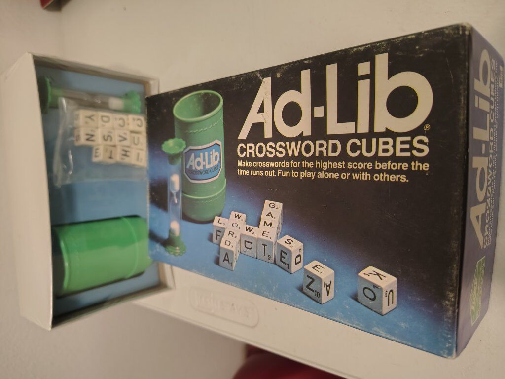 Ad-Lib Crossword cubes
