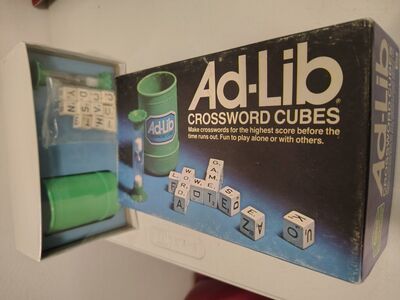 Ad-Lib Crossword cubes