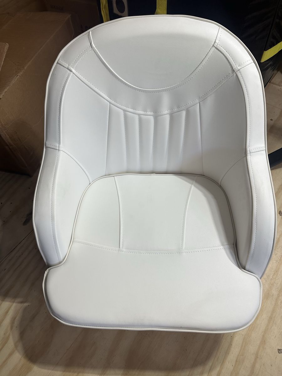 White Marine Boat Captain Bucket Seat Bucket Chair