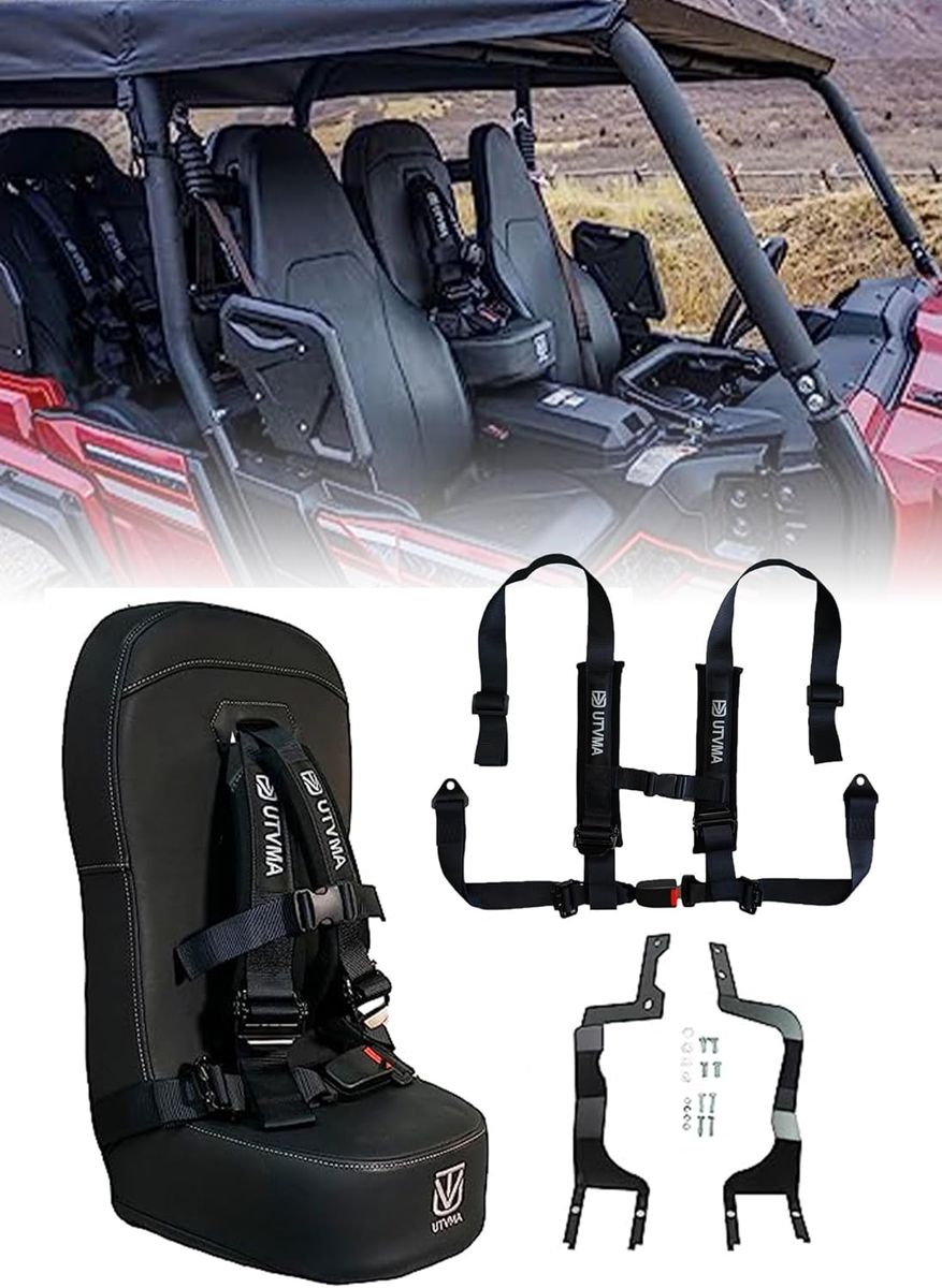 Front Seat compatible with Yamaha Wolverine X2/X4 | Rmax2/Rmax4 | Jump Seat | Center Seat | Middle Seat with 4-Point Harness