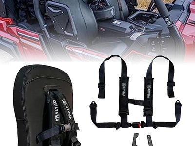 Front Seat compatible with Yamaha Wolverine X2/X4 | Rmax2/Rmax4 | Jump Seat | Center Seat | Middle Seat with 4-Point Harness