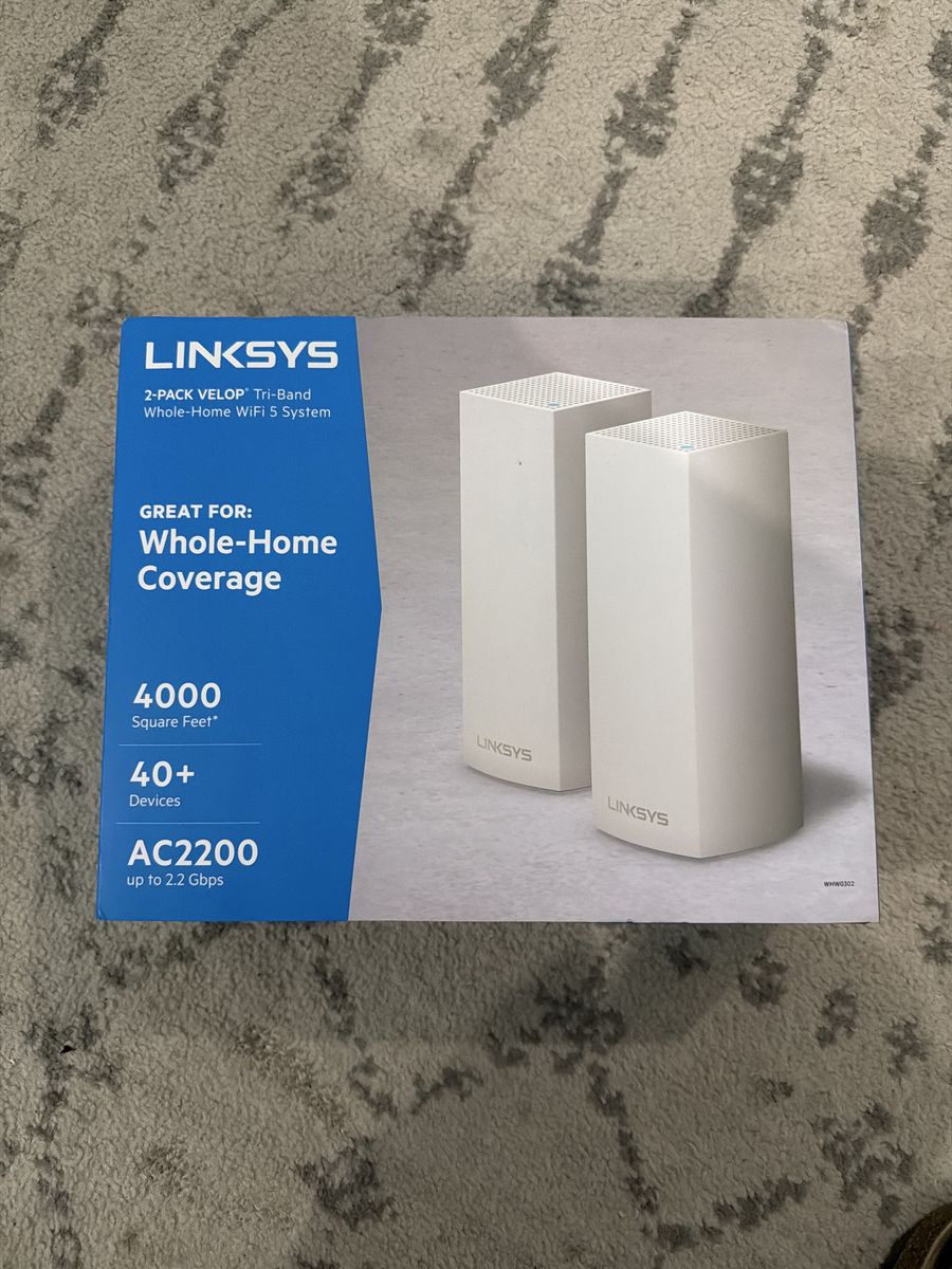 Linksys 2-Pack Velop Tri-Band WiFi Routers