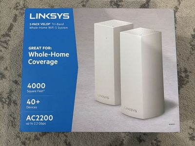 Linksys 2-Pack Velop Tri-Band WiFi Routers