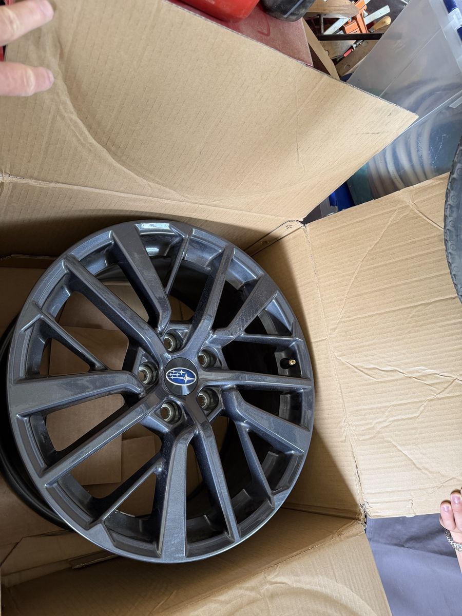 Subaru OEM Dark Gray 18” Alloy Wheel Rim - Single, Excellent Condition
