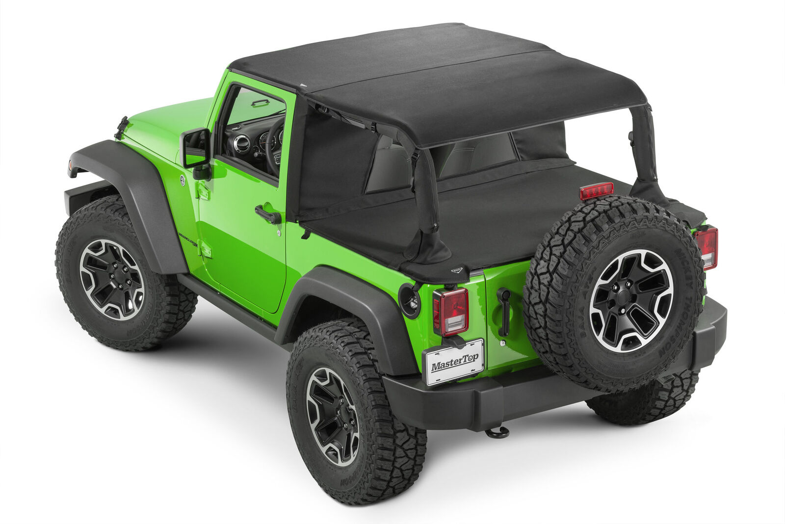 jeep wrangler jk 2dr 10-18 master top summer combo kit cable bimini, wind stopper, tonneau