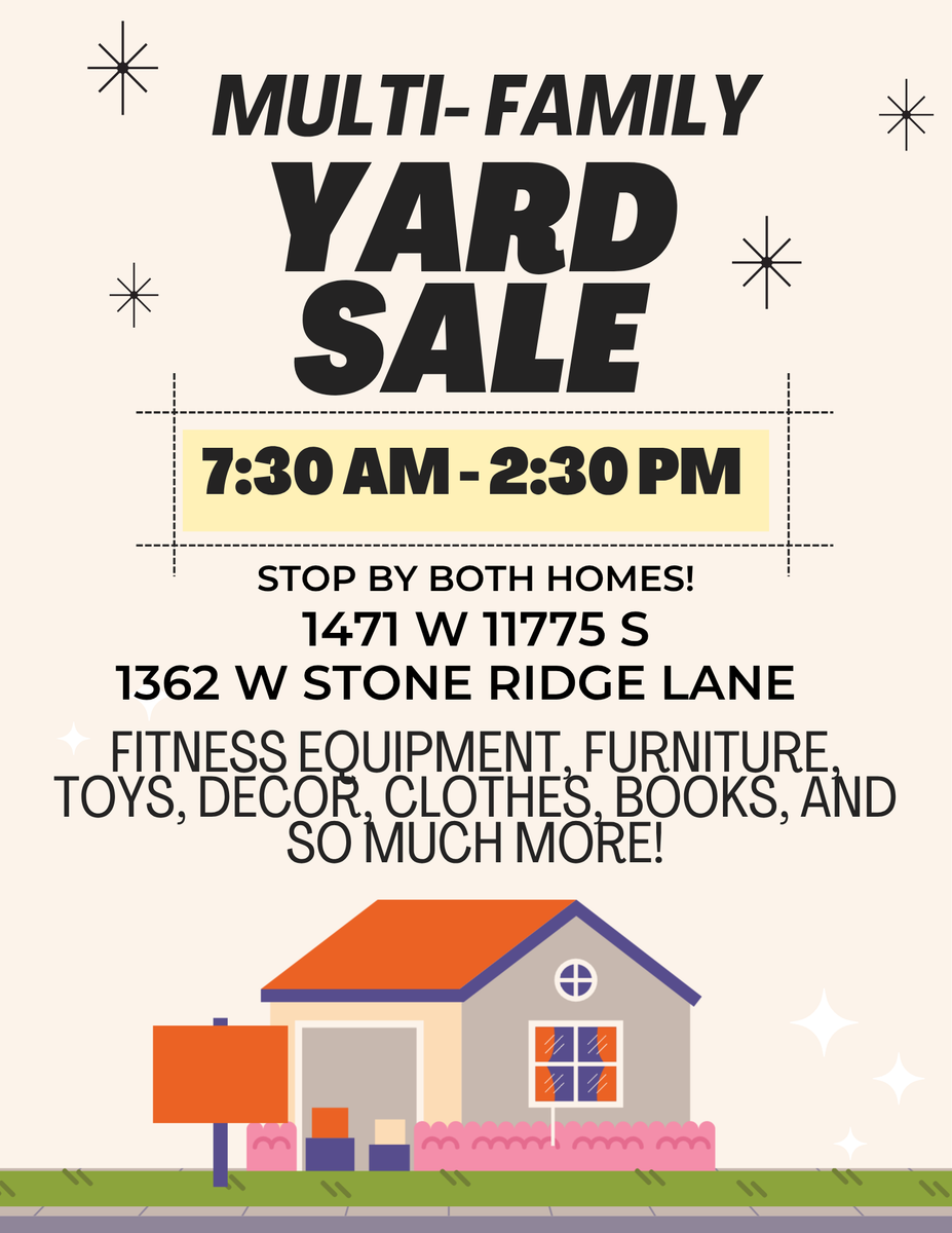MULTI-FAMILY YARD SALE