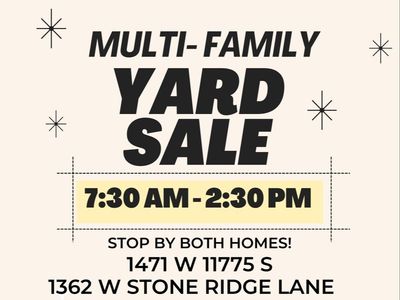 MULTI-FAMILY YARD SALE