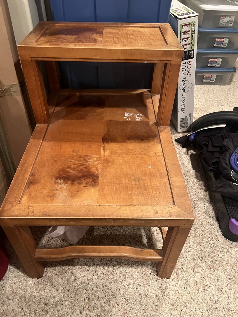 Mid-Century Step Side Table by Ray See