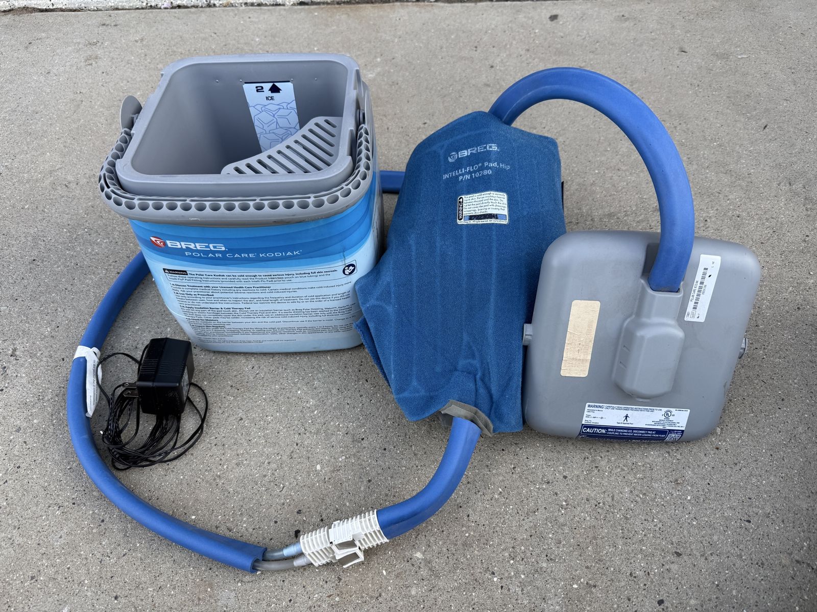 Breg Polar Care Kodiak Cold Therapy Unit Intelli-Flo Hip Pad - Used Excellent Condition