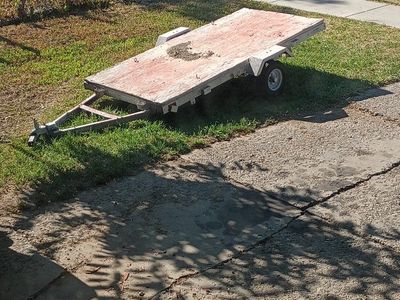 Used Utility Trailer - Small, Single Axle, Wood Deck - Ready for Hauling