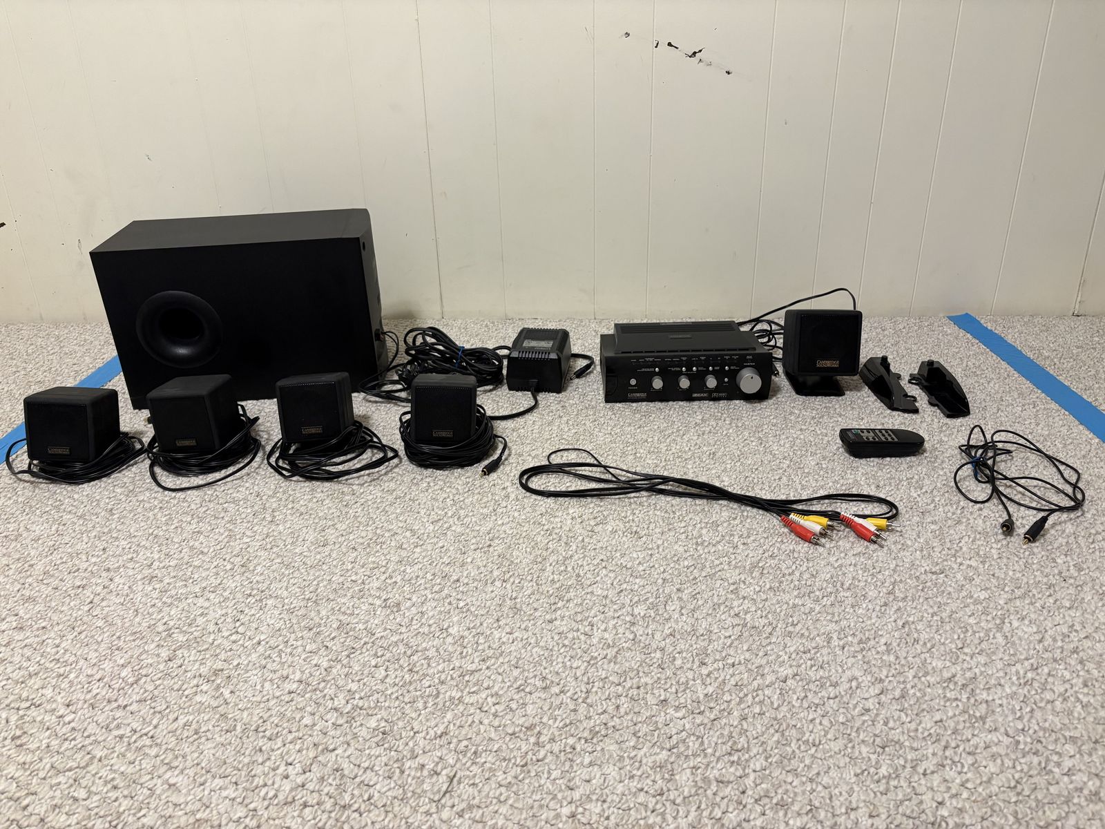 Cambridge Audio 5-speaker surround sound system plus subwoofer