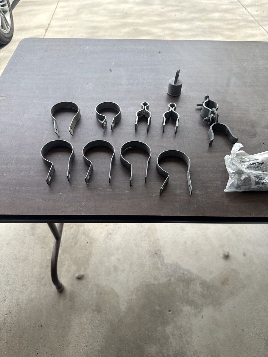 Assorted Galvanized Fence Hardware