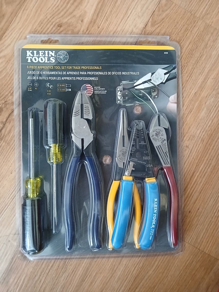 NEW Klein Tools 6-Piece Apprentice Tool Set for Trade Professionals (94121)