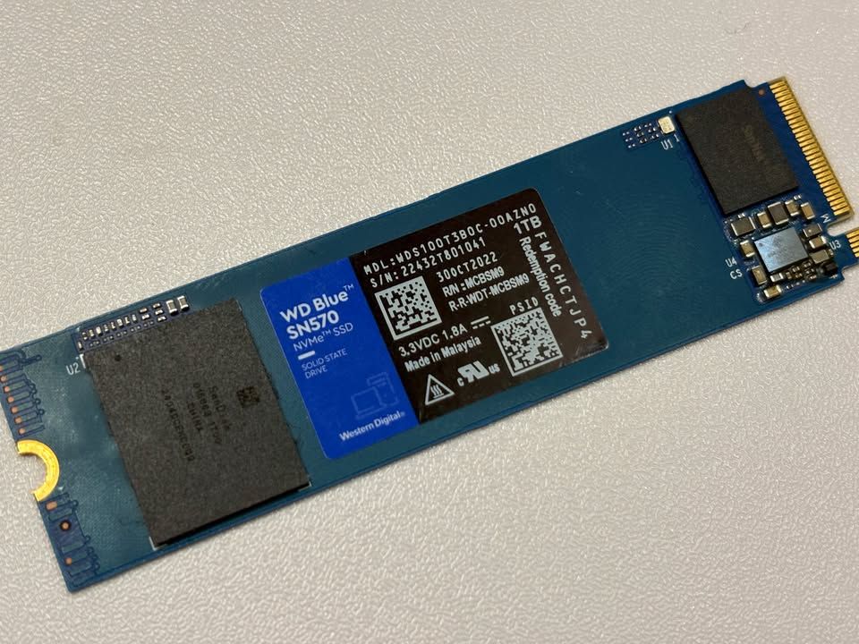 Like-New WD Blue SN570 1TB M.2 NVMe SSD
